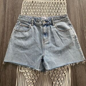 Princess Polly high waisted jean shorts